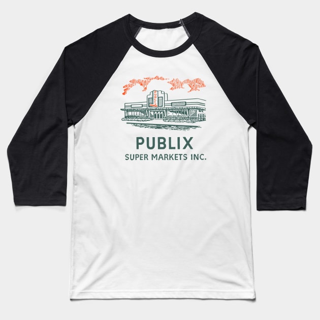 Publix Baseball T-Shirt by trippy illusion